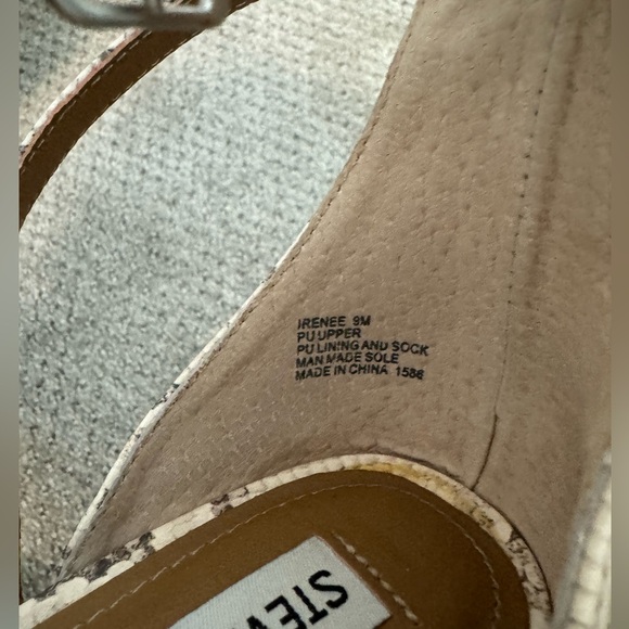 Steve Madden Snake Print Block Heels - Picture 5 of 5